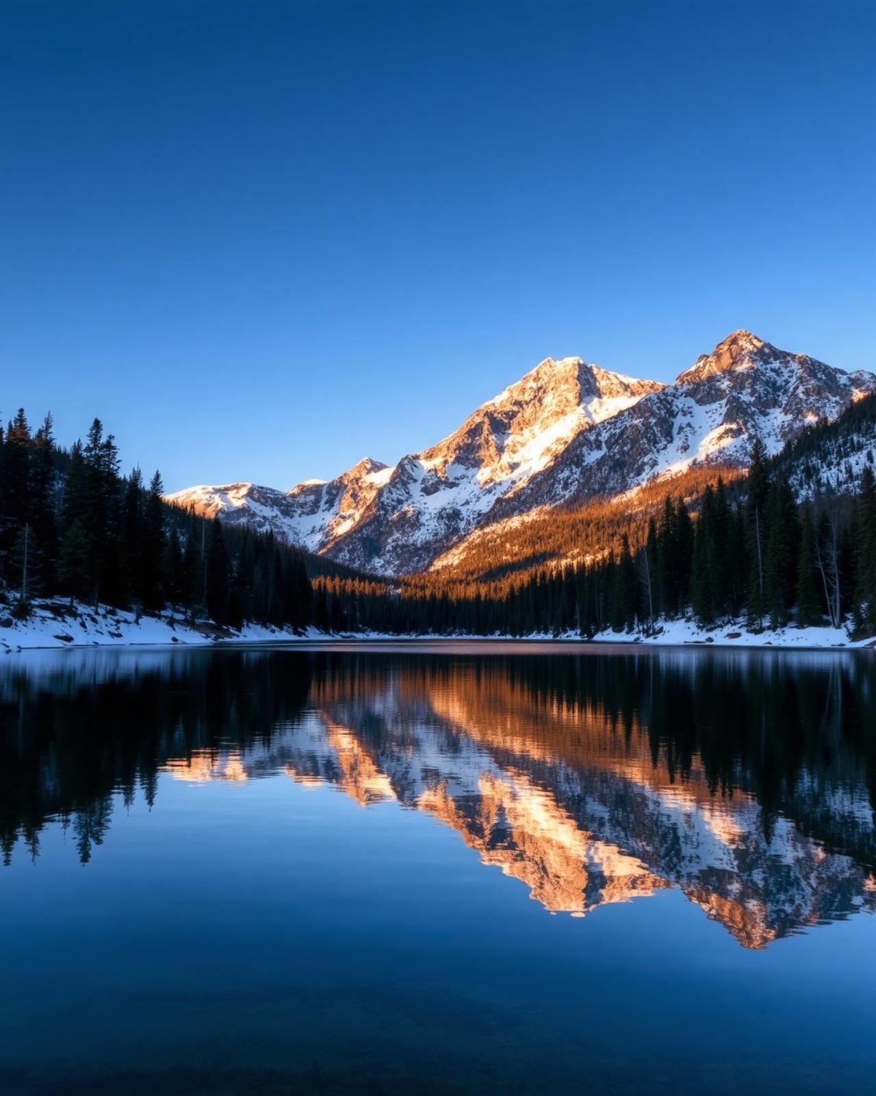 Serene Colorado alpine lake
