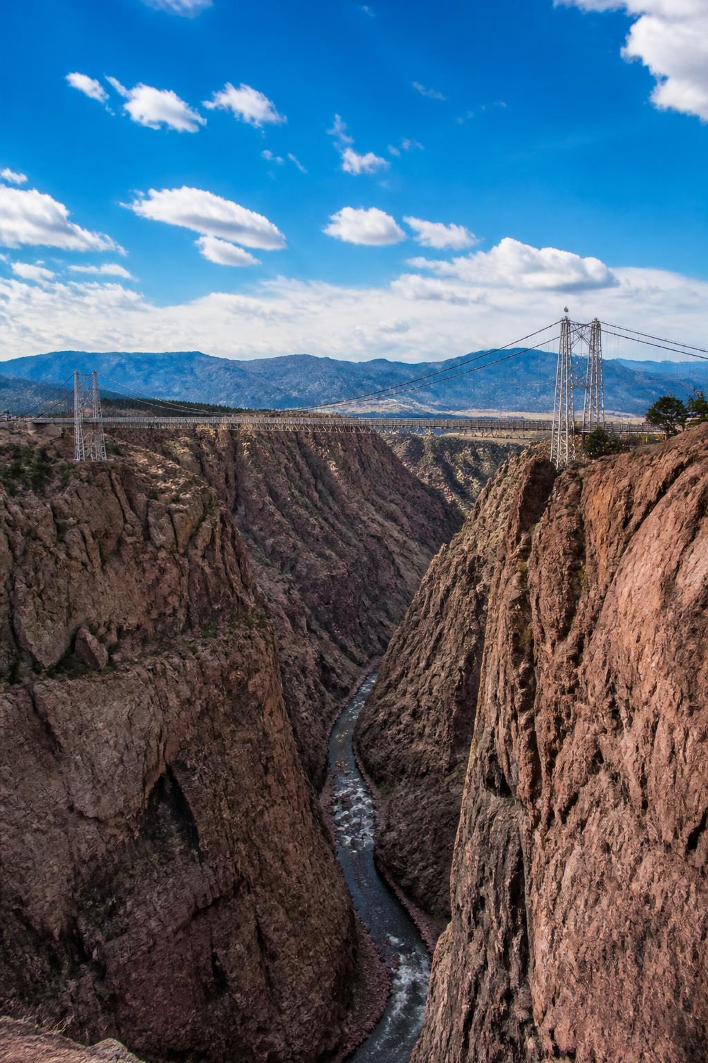 Royal Gorge Bridge spanning the canyon